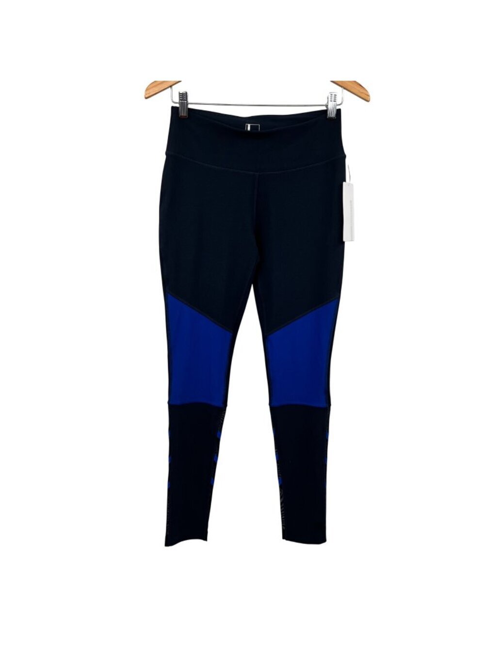 Mondetta Womens Active Ankle Leggings Mid Rise Blue Size Small New